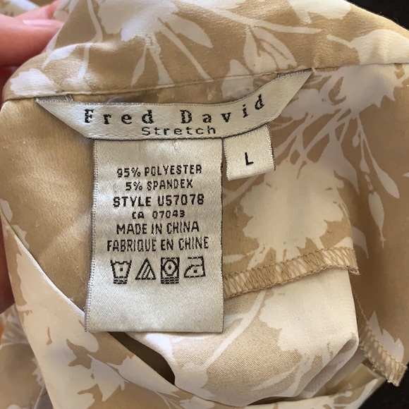 Floral Cream and Gold Bow Blouse - Picture 7 of 8